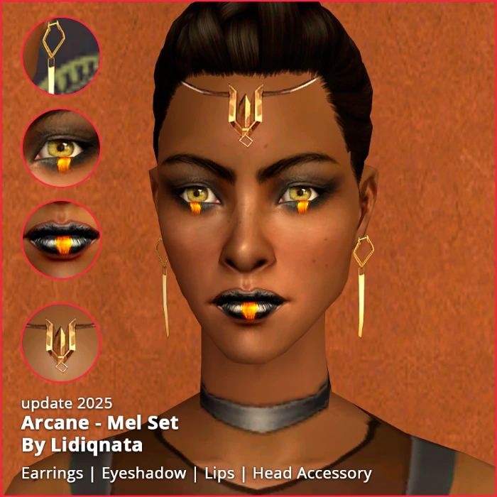 Mel from Arcane Set make up and accessory set Mel from Arcane by lidiqnata for sims 2